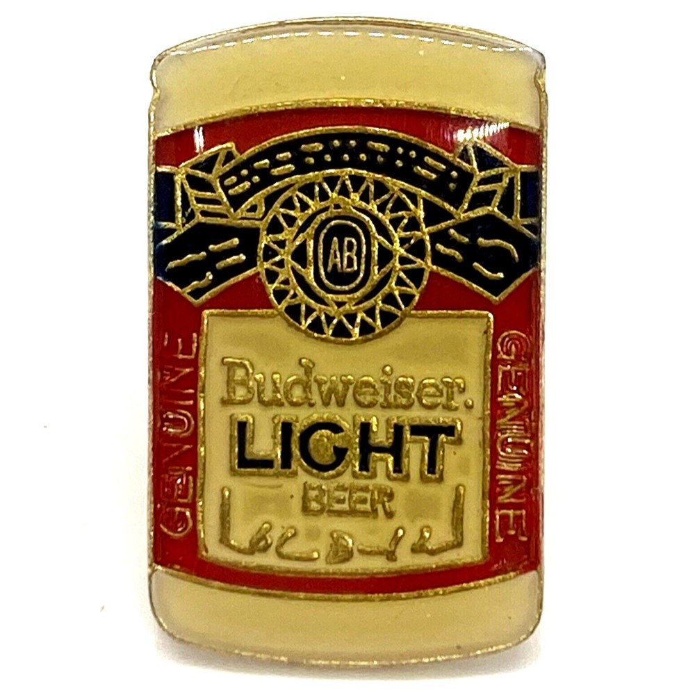 Vintage Budweiser Light Beer‎ Can Pin Hat Pin Lapel Tie Tack Trucker Hat … - Picture 2 of 5